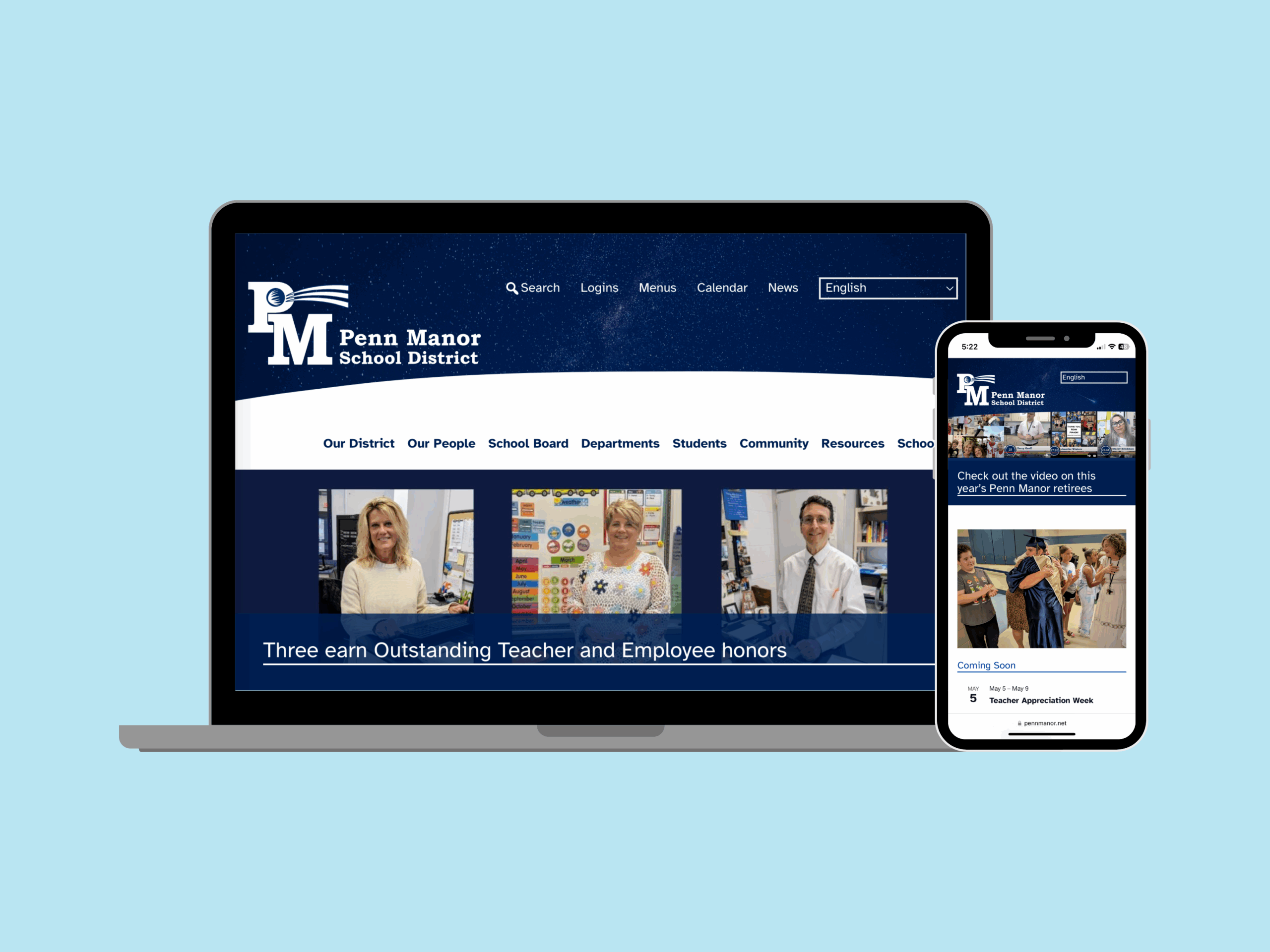 Developing a Manageable Website for a Large Public School District
