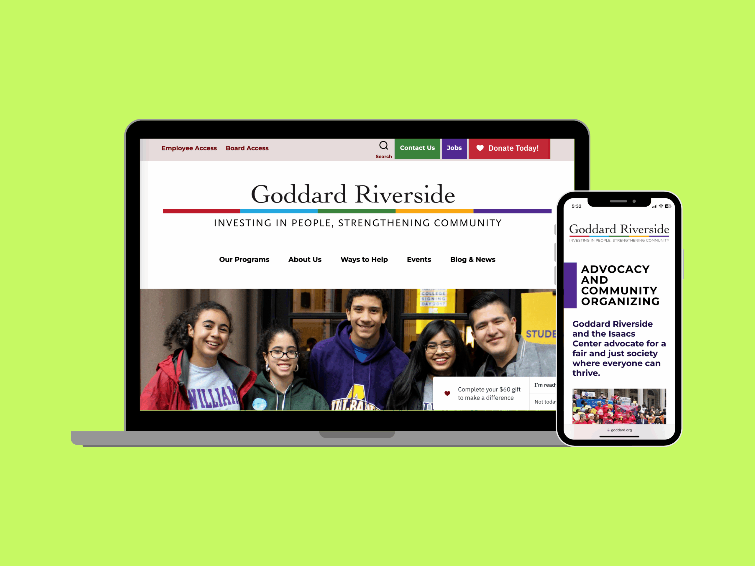 Making a Community Center Website Accessible for All